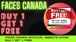 Faces Canada Buy 1 Get 1 Free