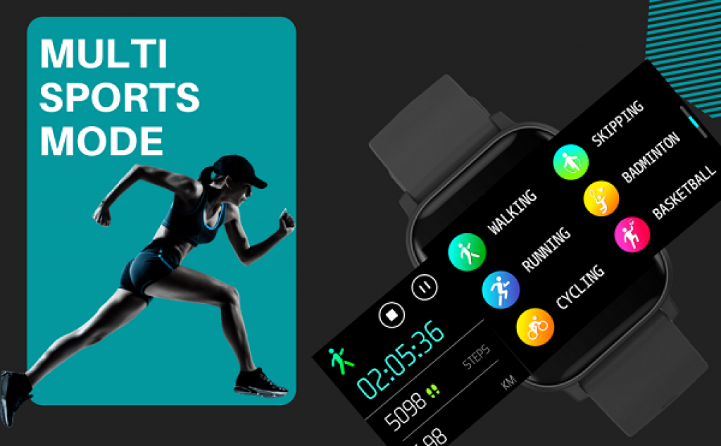Fire-Boltt SpO2 Full Touch 1.4 inch Smart Watch Sport mode
