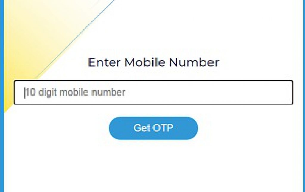 Enter Mobile Number step