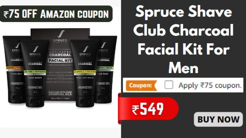 Spruce Shave Club Charcoal Facial Kit For Men