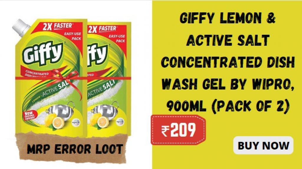 Giffy Dish Wash Gel by Wipro