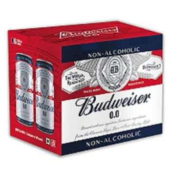Budweiser 0.0 Non Alcoholic Beer Pack