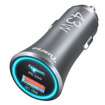 Tuarso 43W Car Charger Fast Charging