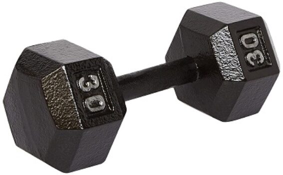 AmazonBasics Cast Iron Hex Dumbbell Weight