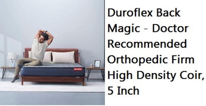 duroflex Back Magic - Doctor Recommended Orthopedic Firm High Density Coir, 5 Inch Single Size Firm Mattress for Back Support and Posture Alignment