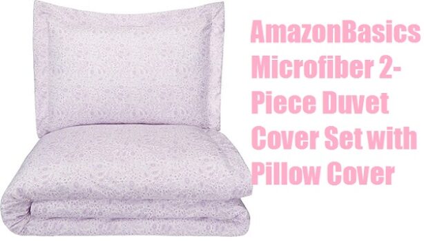 AmazonBasics Microfiber 2-Piece Duvet Cover Set
