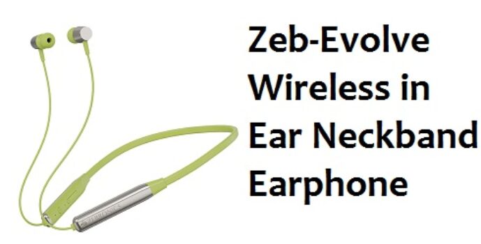 ZEBRONICS Zeb-Evolve Wireless in Ear Neckband Earphone with mic