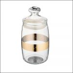 Sanjeev Kapoor Golden Design Glass Jar