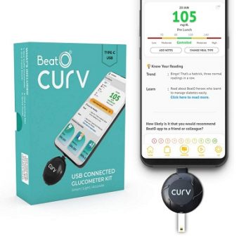 BeatO CURV Smartphone Connected Glucometer