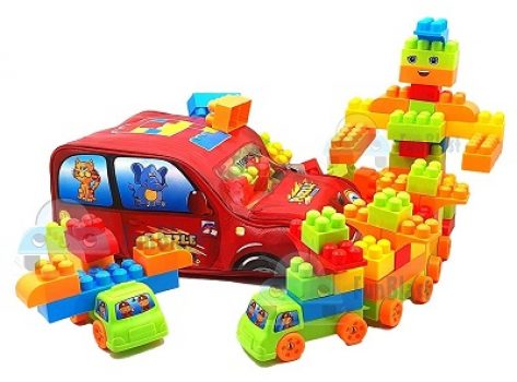 FunBlast Building Blocks for Kids with Wheel