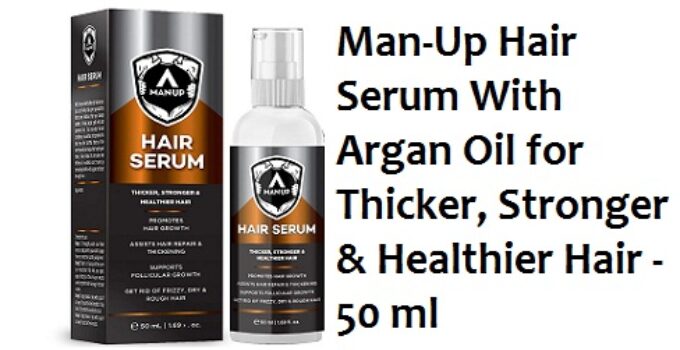 Man-Up Hair Serum With Argan Oil for Thicker, Stronger & Healthier Hair - 50 ml