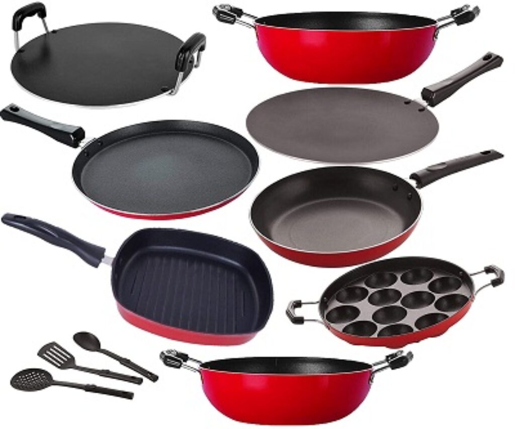 Nirlon Non Stick Aluminium Cooking Pan