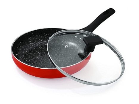 Neelam Non-Stick Deep Fry Pan with Glass Lid