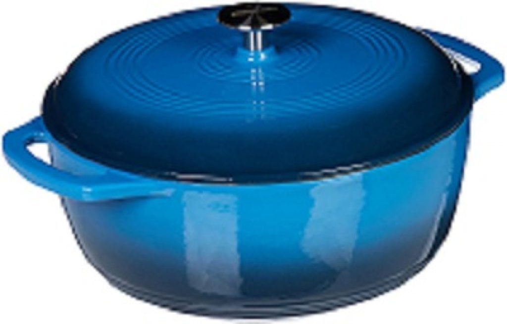 AmazonBasics Enameled Heavy Duty Cast Iron Dutch Oven