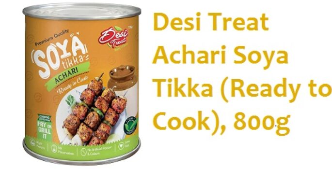 Desi Treat Achari Soya Tikka (Ready to Cook), 800g