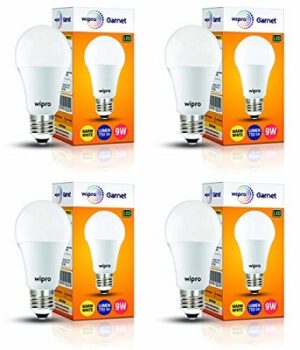 wipro Polycarbonate Garnet Base E27 9-Watt LED