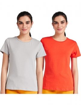 Symbol Women's Solid Regular T-Shirt