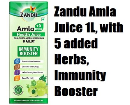Zandu Amla Juice 1L, with 5 added Herbs
