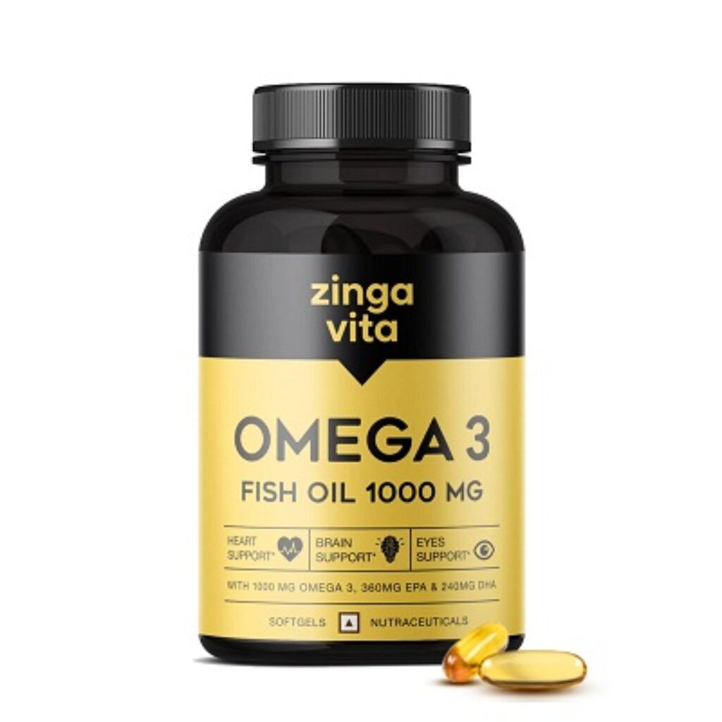 Zingavita Omega 3 Fish Oil Capsule (60 Count)