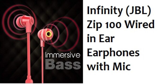 Infinity (JBL) Zip 100 Wired in Ear Earphones with Mic