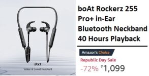 boAt Rockerz 255 Pro+ in-Ear Bluetooth Neckband with Upto 40 Hours Playback