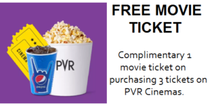 Free Movie Ticket Buy 3 Get 1 Free
