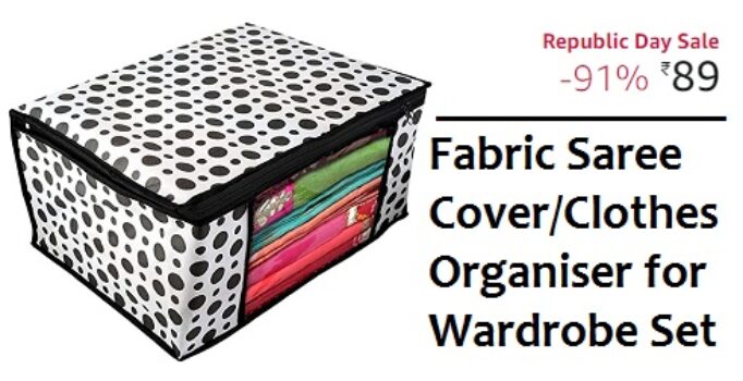 Fabric Saree Cover Clothes Organiser for Wardrobe Set