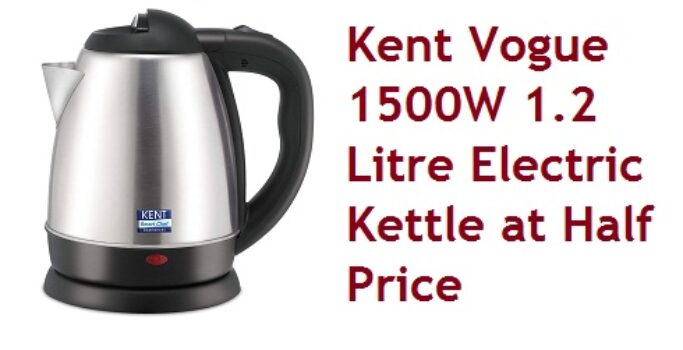 Kent Vogue 1500W 1.2 Litre Electric Kettle at Half Price