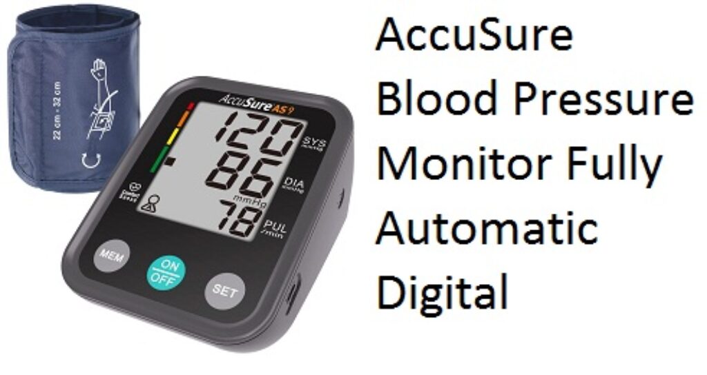 AccuSure Blood Pressure Monitor Fully Automatic Digital