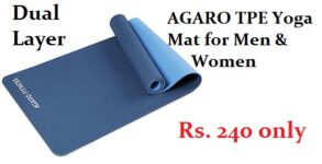 AGARO TPE Yoga Mat Classic Pro Dual Layer