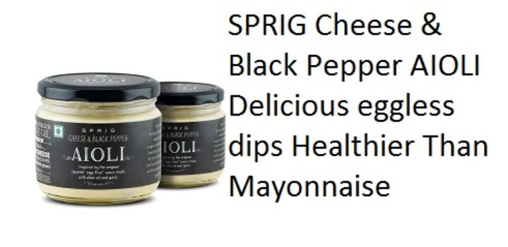 SPRIG Cheese & Black Pepper AIOLI Delicious eggless dips