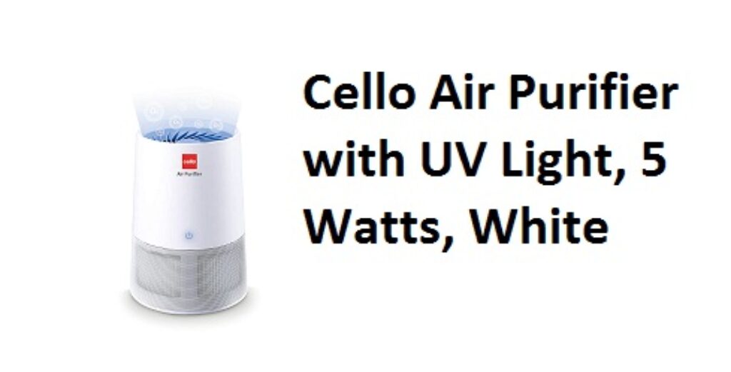 Cello Air Purifier with UV Light, 5 Watts, White