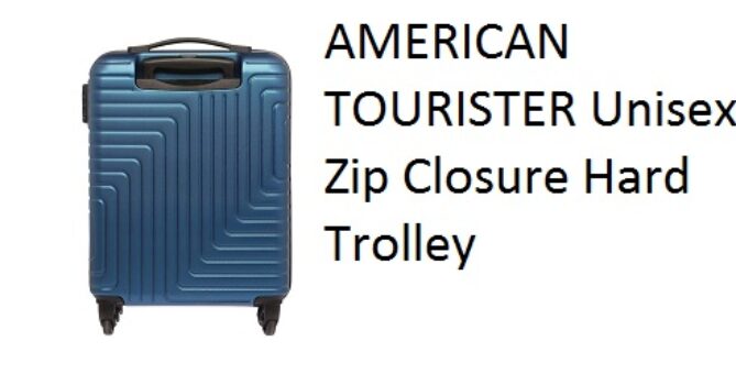 AMERICAN TOURISTER Unisex Zip Closure Hard Trolley