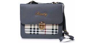 Beauty Women Sling-bag With Gold Buckle