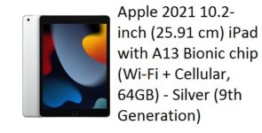 Apple 2021 10.2-inch (25.91 cm) iPad with A13 Bionic chip