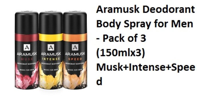 Aramusk Deodorant Body Spray for Men