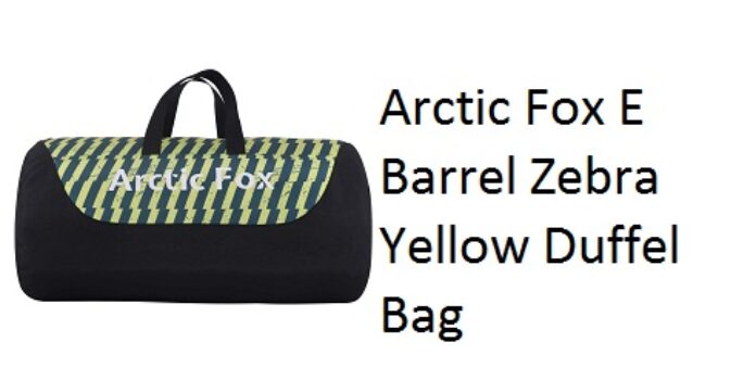 Arctic Fox E Barrel Zebra Yellow Duffel Bag