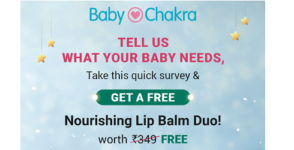 Free Samples in India Offer 2 Lip Balm of BabyChakra