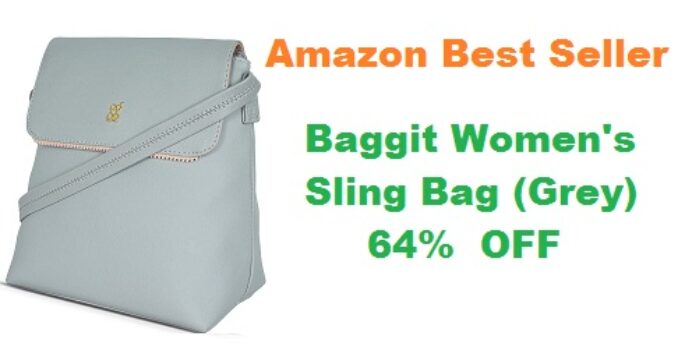 Baggit Women's Sling Bag (Grey)
