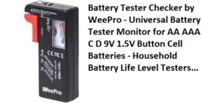 Battery Tester Checker by WeePro