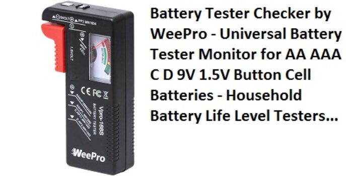 Battery Tester Checker by WeePro