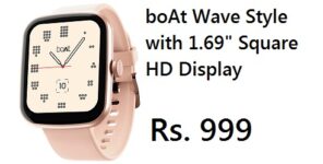 boAt Wave Style with 1.69" Square HD Display