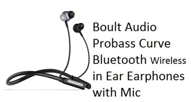 Boult Audio Probass Curve Bluetooth Wireless in Ear Earphones with Mic