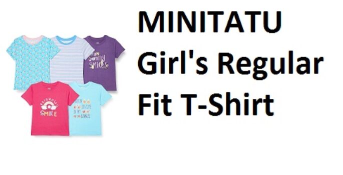 MINITATU Girl's Regular Fit T-Shirt
