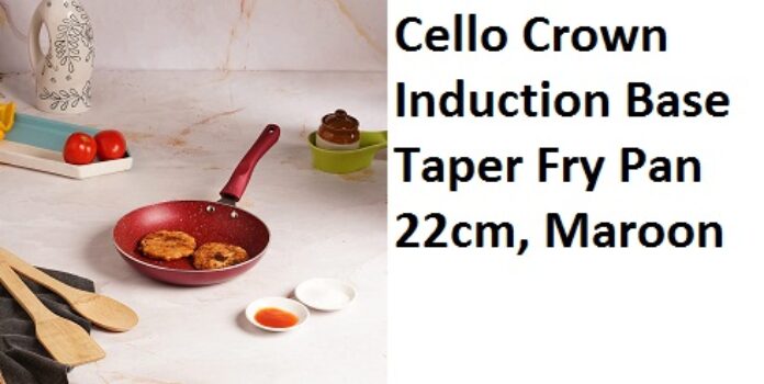 Cello Crown Induction Base Taper Fry Pan