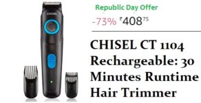 CHISEL CT 1104 Rechargeable 30 Minutes Runtime Hair Trimmer for Men