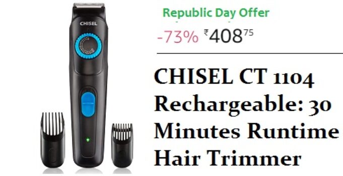 CHISEL CT 1104 Rechargeable 30 Minutes Runtime Hair Trimmer for Men