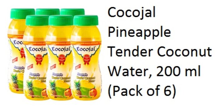 Cocojal Pineapple Tender Coconut Water, 200 ml (Pack of 6)
