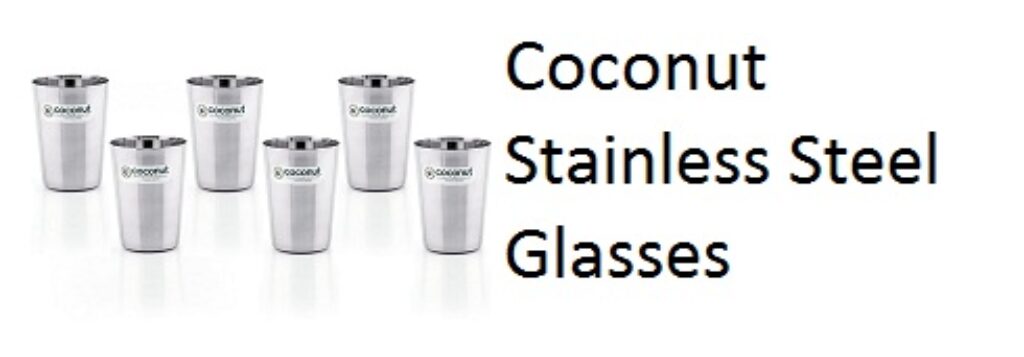 Coconut Stainless Steel Glasses