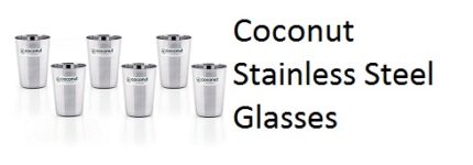 Coconut Stainless Steel Glasses